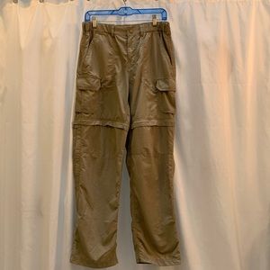 REI Women's Khaki Sahara Convertible Petite Pants Size 8 Petite